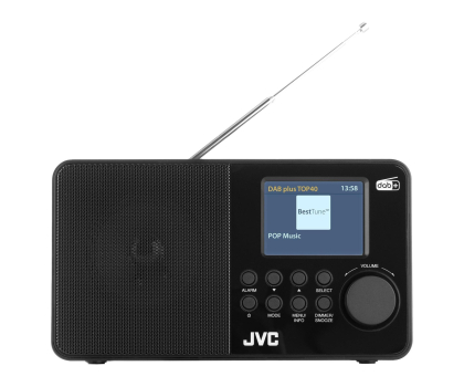 Radio i budzik JVC JVC radio DAB RA-E611B-DAB black